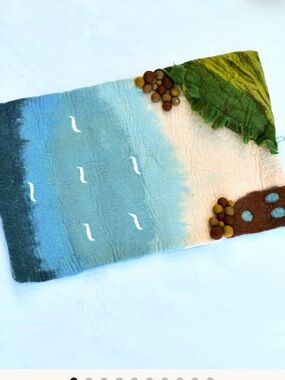 ❤️ Tara treasures- Large Sea and Rockpool Play Mat Playscape.